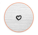 2.5mm WHIMSY HEART OUTLINE Metal Stamp, Wedding Stamp, ImpressArt Metal Design Stamp, metal stamping, tol0704