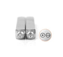 SCREW HEADS Metal Stamps, ImpressArt Metal Design Stamp, 4mm, Set of 2 stamps, tol0703
