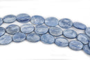 18x13mm KYANITE Denim Blue Oval Beads, Natural Gemstone Beads, natural kyanite, full strand, about 23 beads, gky0008