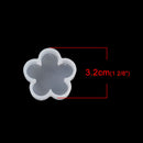 2 RESIN Flower MOLDS, Silicone Mold to make flower 30mm (1-3/16") charm pendants or cabochons reusable, tol0722