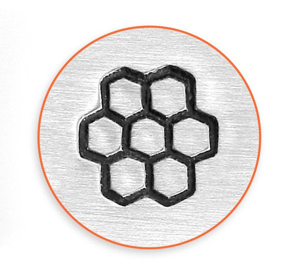 ImpressArt Metal Design Stamp,  6mm HONEYCOMB tol0663
