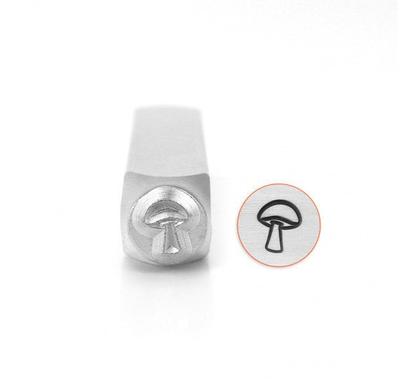 MUSHROOM 6mm Stamp, ImpressArt Metal Design Stamp, tol0675