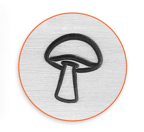 MUSHROOM 6mm Stamp, ImpressArt Metal Design Stamp, tol0675