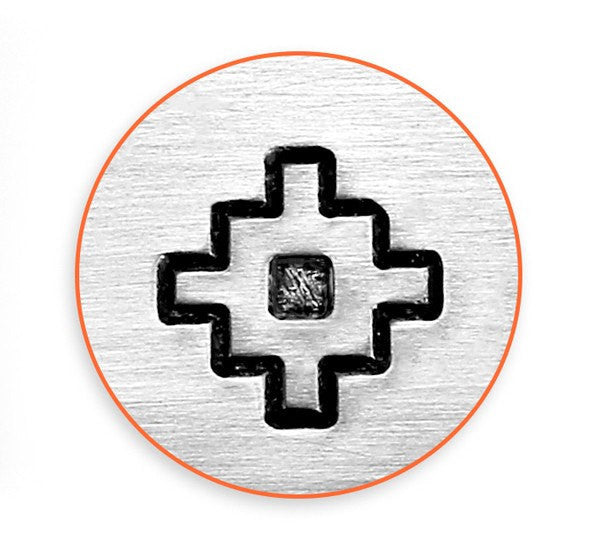 CHACANA ImpressArt Metal Design Stamp,  6mm Southwestern Theme Symbol  tol0667
