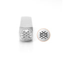 6mm CROSSHATCH TEXTURE Metal Stamp, ImpressArt Metal Design Stamp, tol0686
