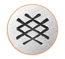6mm CROSSHATCH TEXTURE Metal Stamp, ImpressArt Metal Design Stamp, tol0686