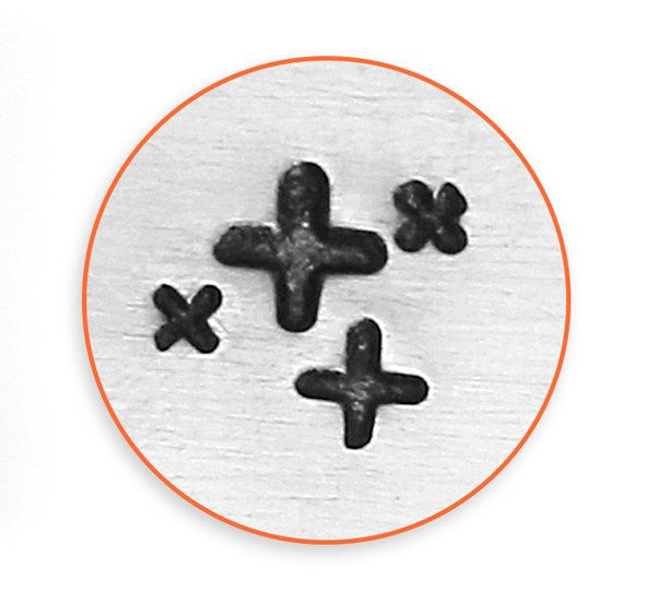 6mm CROSS TEXTURE Metal Stamp, ImpressArt Metal Design Stamp, tol0688