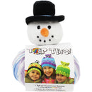 SNOWMAN Knitting Hat Kit, Beanie Hat Kit, includes yarn and plush stuffed character, Top This!™ knt0141