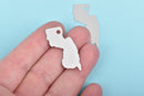 10 ALUMINUM NEW JERSEY State Stamping Blanks, Shape of State, Design Metal Stamping Blanks, 35x14mm, 20 gauge, msb0424