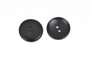 30 Large Black Wood Buttons, 30mm or 1-1/8" diameter 2 holes, black coat buttons, but0263