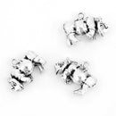 5 Silver RHINO Charm Pendants, Rhinoceros charms, 22x15mm, chs2741