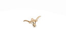 10 LONGHORN BULL Steer Charms, Light Gold Cow Head Charms, 35x21mm, chs2866