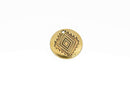 5 Southwest Charms, Gold Diamond Pattern Charms, Southwest Style Pendant Charms, 30mm, chs2868