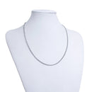 1 STAINLESS STEEL Curb Link Chain Necklace with Lobster Clasp, 20" long 4x3mm links, fch0555