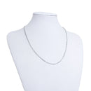 1 STAINLESS STEEL Cable Link Chain Necklace with Lobster Clasp, 20" long 3x2mm flat oval links, fch0554