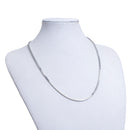 1 STAINLESS STEEL Box Chain Necklace with Lobster Clasp, 20" long 2.5mm links, fch0557