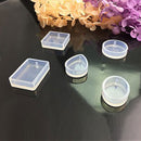 2 RESIN Rectangle PENDANT MOLDS, Silicone Mold to make rectangular 3x2cm (1-1/8" x 3/4") charm pendants reusable, tol0695