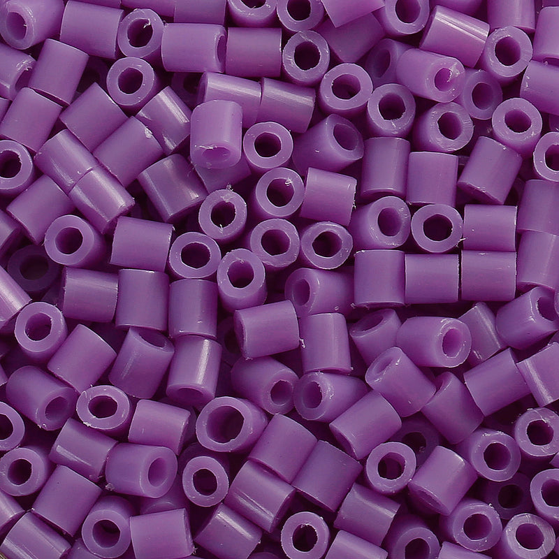 1000 FUSE BEADS Opaque Lavender Purple for Melting Beads Designs, 5x5mm Kid Crafts, pack of 1000, cft0055