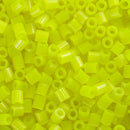 1000 FUSE BEADS Translucent Neon Sun Yellow Glow In the Dark, for Melting Beads Designs, 5x5mm Kid Crafts, pack of 1000, cft0061