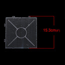 6" Square FUSE BEAD PEGBOARD, Translucent Clear made for Melting Beads Designs, 30x30 Grid Peg Board, cft0051