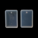 2 RESIN Rectangle PENDANT MOLDS, Silicone Mold to make rectangular 3x2cm (1-1/8" x 3/4") charm pendants reusable, tol0695