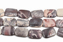 35x25mm Porcelain Jasper Rectangle Beads, gemstone beads, full strand, 11 beads, gja0159