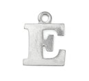 2 Letter E Pewter Stamping Blank Charms, Uppercase Alphabet Letter Charm, 3/4" tall msb0375