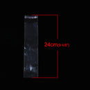 200 Resealable Self-Sealing Bags, usable space 21x5cm, (9-1/2 x 2") bulk package cello bags - bag0016