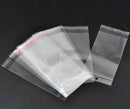 200 Resealable Self-Sealing Bags, usable space 15x9cm, (7-7/8 x 3-1/2") bulk package cello bags  bag0022