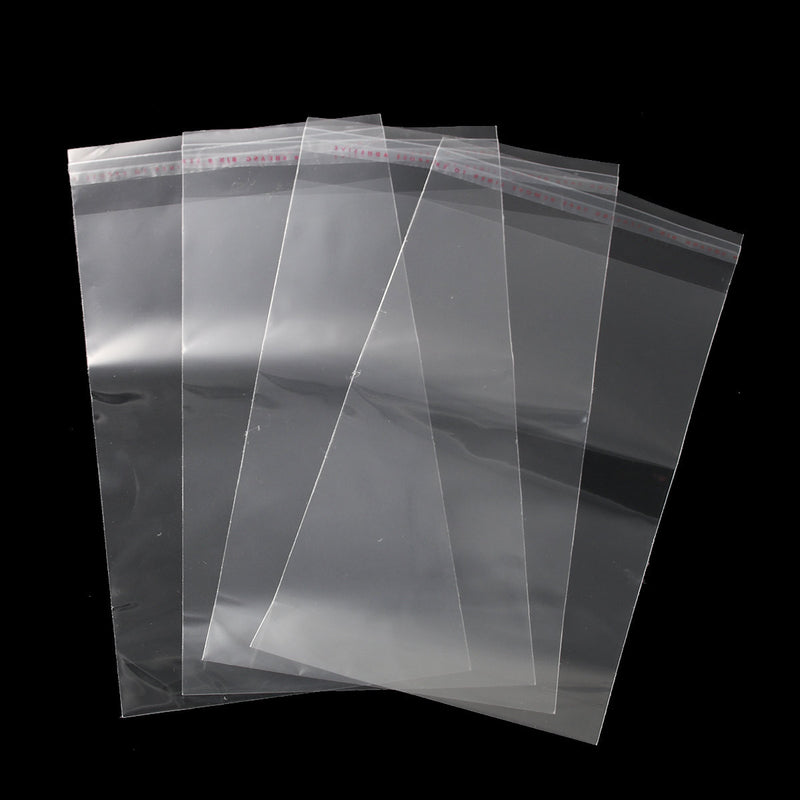 300 Resealable Self-Sealing Bags, usable space 16.7x10.5cm, (6-1/2" x 4-1/8") bulk package cello bags - bag0029