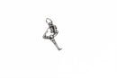 2 Stainless Steel GYMNAST YOGA Stretch Charm Pendants, gymnastics sports charm, 26x14mm chs2812