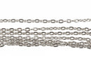 5 meters CABLE LINK CHAIN Silver Unsoldered Links, 4x3mm links, for bracelets, necklaces, fch0560