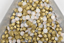 50 ss17 pp32 Chaton Crystals, WHITE OPAL, Point Back Rhinestones, 4mm-4.1mm,  Grade A quality, cry0168