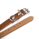5 TAN LEATHER Pet Collar Blanks, 1/2" wide
