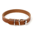 5 TAN LEATHER Pet Collar Blanks, 1/2" wide