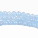6mm SKY BLUE Round Jade Gemstone Beads, full strand, about 65 beads, gjd0199