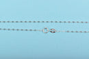 18" Sterling Silver Cable Link Necklace 1.4mm flat oval links, fine chain, thin chain,  delicate chain,  dainty  pms0417
