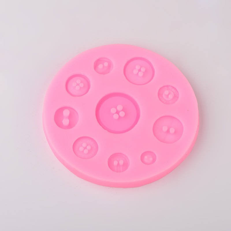 BUTTON RESIN Mold, Silicone Mold for jewelry, candy making, Ice Resin, reusable, mold makes 10 different size buttons, tol0730