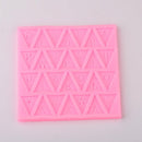 ALPHABET TRIANGLE RESIN Mold, Silicone Mold for jewelry, candy making, Ice Resin, reusable, mold makes 28 different cabochons, tol0732