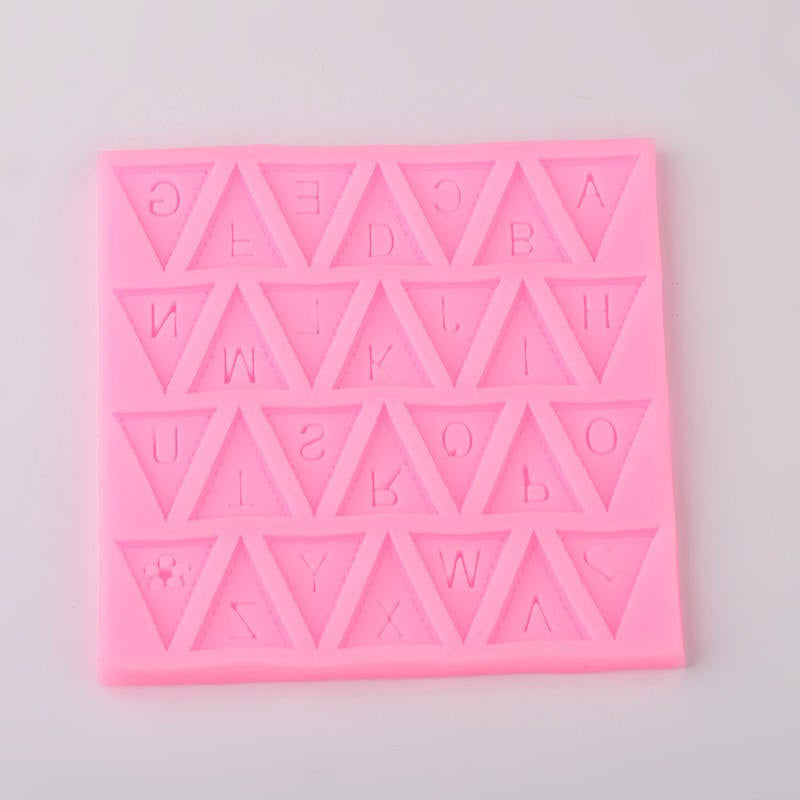 ALPHABET TRIANGLE RESIN Mold, Silicone Mold for jewelry, candy making, Ice Resin, reusable, mold makes 28 different cabochons, tol0732
