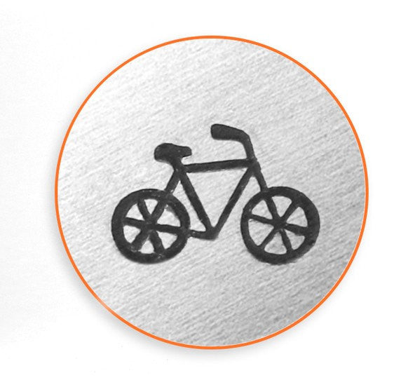 6mm BICYCLE Metal Stamp, Cycling Stamp, ImpressArt Metal Design Stamp, metal stamping, tol0710
