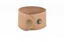 3 TAN Brown LEATHER CUFF Bracelet Blanks, 1.5" wide, 3 leather bracelet cuffs, brass snaps, Lth0044