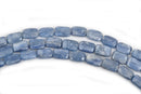 10x7mm KYANITE Denim Blue Rectangle Beads, Natural Gemstone Beads, natural kyanite, full strand, about 37 beads, gky0009
