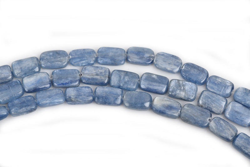 10x7mm KYANITE Denim Blue Rectangle Beads, Natural Gemstone Beads, natural kyanite, full strand, about 37 beads, gky0009