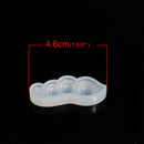 1 Resin PEA POD Mold, Silicone Mold to make peapod 42x12mm (1-5/8" x 1/2") charm pendants or cabochons soap mold, clay mold, tol0725