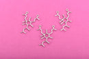 5 HUMULONE HOPS Beer Molecule Chemistry Charms, Silver Tone Charm Pendants, Science Charms, 33x26mm, chs2946