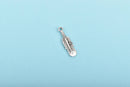 10 Silver FEATHER Charms, silver oxidized metal charms, silver feather pendants, 27x8mm, 1-1/8" long chs2953