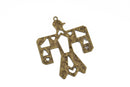 2 Bronze THUNDERBIRD Pendants, Southwest Style Pendant Charms, 2.5" long chb0502
