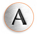 ImpressArt Metal Design Stamp,  6mm A ALPHA Greek Letter tol0087