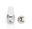 ImpressArt Metal Design Stamp,  6mm SIGMA Greek Letter tol0096